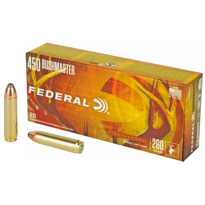 Federal Fusion .450 BUSHMASTER, 260gr, SP - 20 Rounds [MPN: F450BMFS1]