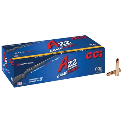 CCI Game Point .22 WMR, 35gr, JSP - 200 Rounds [MPN: 963CC]