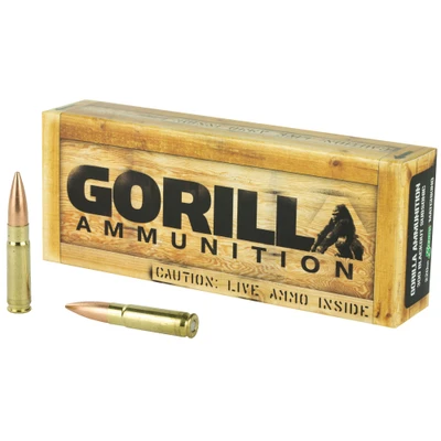 Gorilla Ammo .300 AAC BLACKOUT, 220gr, SC - 20 Rounds [MPN: GA300220SMKSUB]