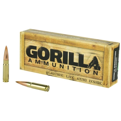 Gorilla Ammo .300 AAC BLACKOUT, 125gr, Sierra MatchKing HPBT - 20 Rounds [MPN: GA300125SMK]