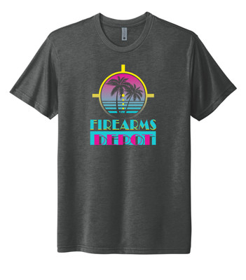 FIREARMS DEPOT PALM TREE LOGO DK GREY