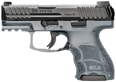 HK VP9SK Subcompact 9mm 339quot 15rd Gray Frame Ambidextrous