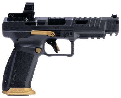 CANIK SFX RIVAL GRAY 9MM 5quot BARREL 18ROUNDS BLACK OPTICS READY W MECANIK MO2 RDS