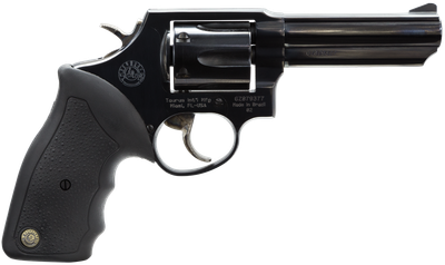 Taurus, Model 82, Double Action, Metal Frame Revolver, Medium Frame, 38 Special, 4" Barrel, Steel, Oxide Finish, Black, Rubber Grips, Fixed Sights, 6 Rounds