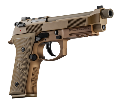 Beretta USA M9A4 9mm Luger 510quot 101 Flat Dark Earth Polymer Grip Optics Ready Steel Slide with Ammo Can Carrying Case JS92M9A4GM