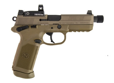 FN 66-100866 FNX Tactical 45 ACP 5.30" TB 15+1 (2) Overall Flat Dark Earth Interchangeable Backstrap Grip Night Sights Includes Viper Red Dot