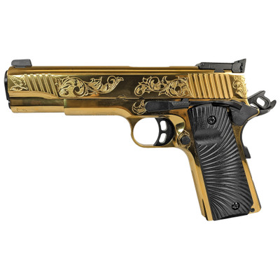 Girsan MC1911 Deluxe 1911 45ACP 5quot Barrel 8Rd Gold Semiautomatic Full Size