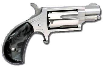 North American Arms Mini 22mag Rev 118 Ss Blkprl