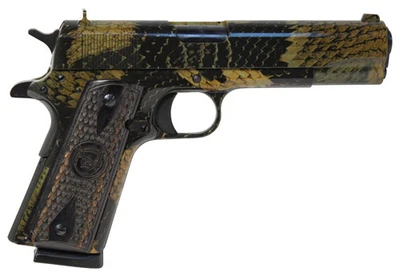 Iver Johnson 1911a1 Boa  45acp 5quot Fs 8rd Snakeskin