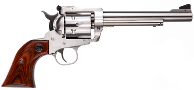 Ruger Blackhawk 357 Magnum 6.50" 6rd Overall Satin Stainless Steel with Hardwood Grip 0319