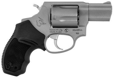 Taurus Model 905 Small Frame 9MM 2quot Barrel 5Rd Steel Stainless Finish Rubber Grips Fixed Sights
