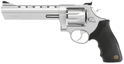Taurus 2608069 608 Standard 357 Mag 8rd 650quot Matte Stainless Steel Black Rubber Grip
