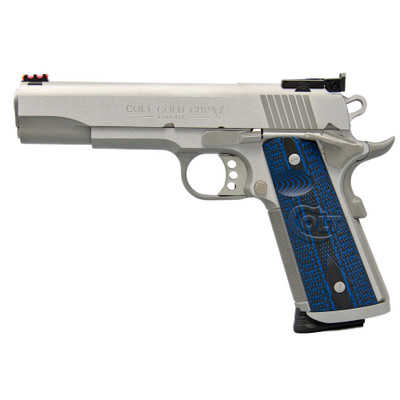 Colt Mfg O5072XE 1911 Gold Cup Trophy 9mm Luger Caliber with 5quot Barrel 91 Capacity Overall Stainless Steel Finish