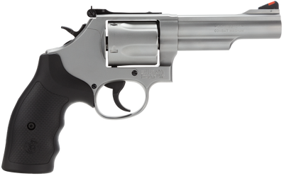 Smith amp Wesson 162069 69 44 Rem Mag 5rd 425quot Matte Stainless Steel Black Polymer Grip