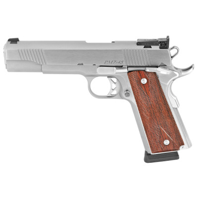 Dan Wesson 01900 Pointman Seven CA Compliant 45 ACP 5quot 81 Stainless Steel Brushed Stainless Steel Slide Cocobolo Grip Adjustable Sight