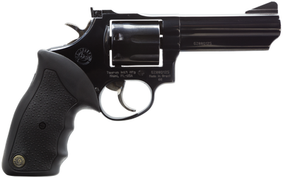 Taurus 2660041 66 Standard 357 Mag 7rd 4quot Matte Black Oxide Steel Black Rubber Grip