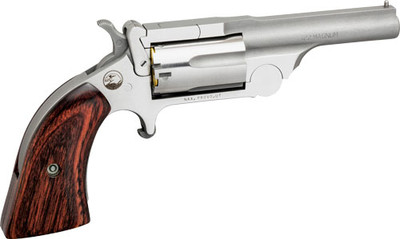 North American Arms 22MRC250 Ranger II 22 LR22 Mag 5rd 250quot Overall Stainless Steel with Rosewood Boot Grip