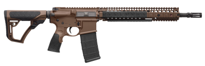 Daniel Defense 0208815126055 DDM4 M4A1 CA Compliant 556x45mm NATO 1450quot 101 MilSpec Brown Cerakote 6 Position wSoftTouch Overmolding Stock