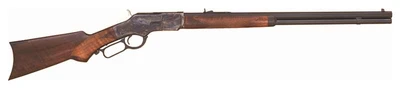 Cimarron 1873 Deluxe .45lc - 24" Octagon Cc/blued Pg Walnut