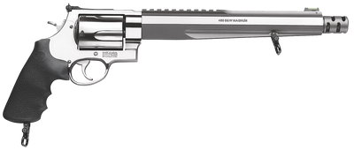 Smith amp Wesson 170262 Performance Center 460 XVR with Rail 460 SampW Mag 5rd 1050quot Stainless Steel Black Polymer Grip