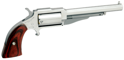 NAA 18604C 1860 The Earl *CA Compliant 22 LR,22 Mag 5rd 4" Stainless Steel Rosewood Boot Grip