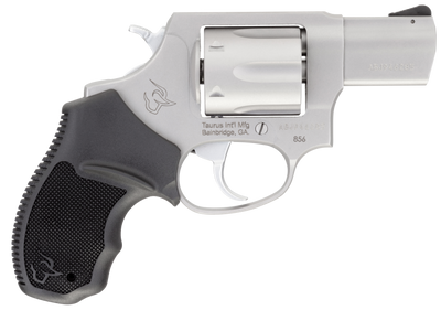 Taurus 285629 856 CA Compliant 38 Special P 6rd 2quot Matte Stainless Steel Black Rubber Grip