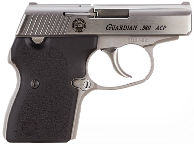 NAA 380GUARDIAN Guardian 380 ACP 2.50" 6+1 Stainless Steel Black Rubber Grip DAO