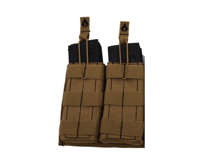Advance Warrior Solutions Double Mag Pouch, Aws Arottmp-tn Opentop Dbl Mag Pouch Tan