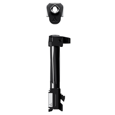 Radian Weapons, RAMJET Flutted Barrel with AFTERBURNER Muzzle Brake, 9MM, Black DLC Finish, INTRA-LOK Mounting System, Fits Glock 19 Gen 5, Glock 45, and Glock 19X