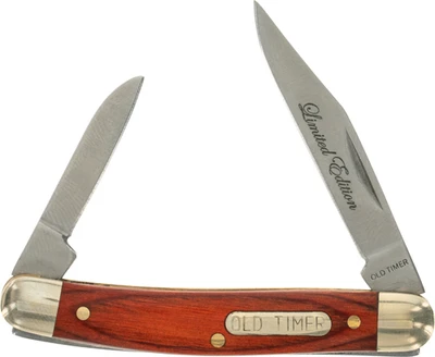 Old Timer Knife Sharpfinger W/ - 2 Folders Rosewood Promo Q4<