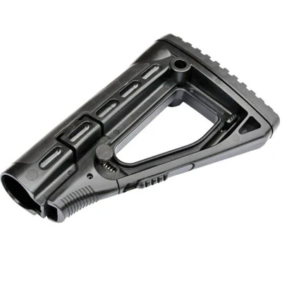 Command Arms Accessories Skeletonized Stock Fits Commercial and Mil-Spec AR-15 Tubes Black SKBS