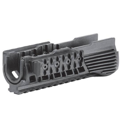 CAA AK LOWER HANDGUARD WITH 3 RAILS BLK POLYMER
