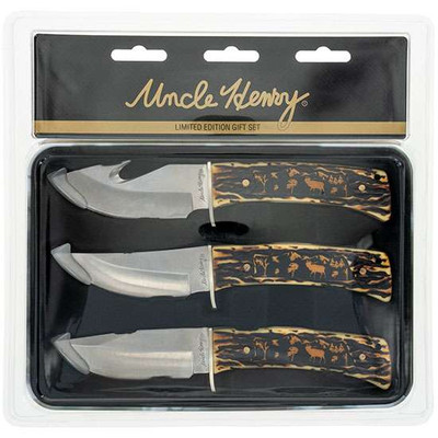 BTI UNCLE HENRY 3PC FIXED ELK GIFT SET