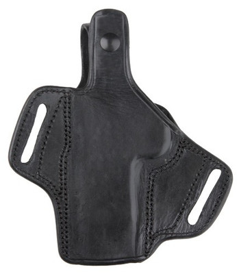 Bulldog Owb Leather Holster < - Rh Lg Frame Compact 3-3.5" Blk