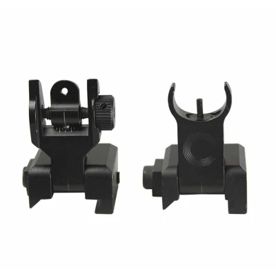 Je Flip-up Front/rear Ar15 - Sight Aluminum Black