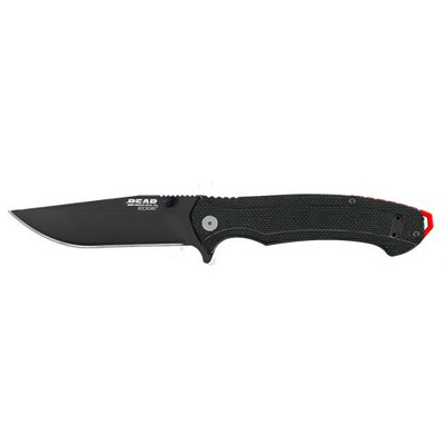 BEAR & SON 4 5/8 BLACK G10 ASSISTED OPENER W/BLACK BL