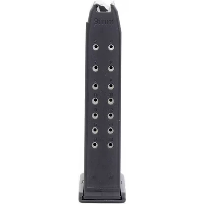 Red, White & Blue Mag Glock 17, 9MM, 17 rnd, Steel Lined - Black [MPN:G17MAG]