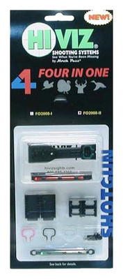 Hiviz Shotgun Deer/turkey Set - Four In One 1/4-9/32" Ventrib<
