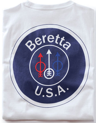 Beretta T-shirt Usa Logo - Medium White
