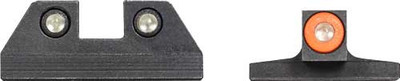Night Fision Tri Glow Dome Org - Dot/square Rear Sig P365 Set
