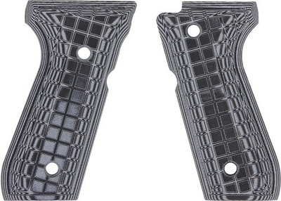 Pachmayr Dominator G10 Grips - Beretta 92fs Gray/blk Grap