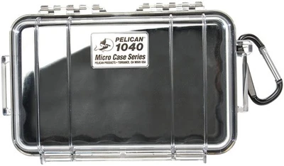 Pelican 1040 Micro Case Clear - W/ Black Liner Id 6.5x3.9x1.8"