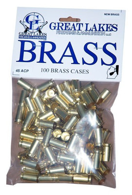 Great Lakes Brass .45acp - New 100ct