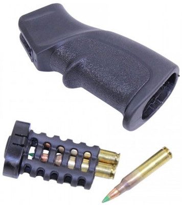 Guntec Ar15 T32 Pistol Grip - Rubber Overmold Black