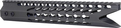 Guntec Ultra Slim Handguard - 10" Shark Mouth Keymod Black