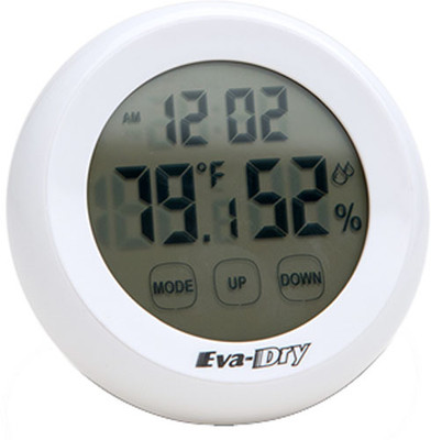 Eva-dry Hygrometer Wirelss - Indoor Tep & Humidity Clock