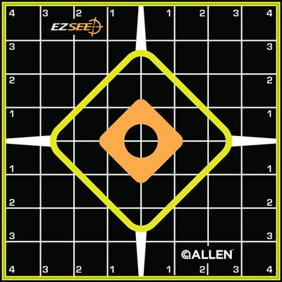 Allen Ez Aim Splash Adhesive - Grid Target 6-pk 8"x8"<
