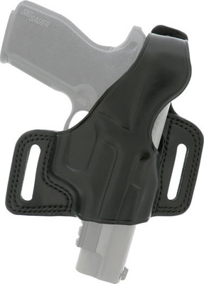 Galco Silhouette High Ride Hlr - Right Hand Leather Glock 17/19/22/23 Bl!