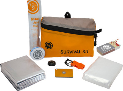 Ust Featherlite Survival Kit - 1.0 Orange W/8 Total Pieces
