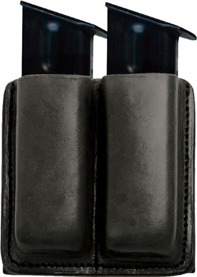 Tagua Double Mag Pouch Owb - Leather Most 9mm Black Ambi